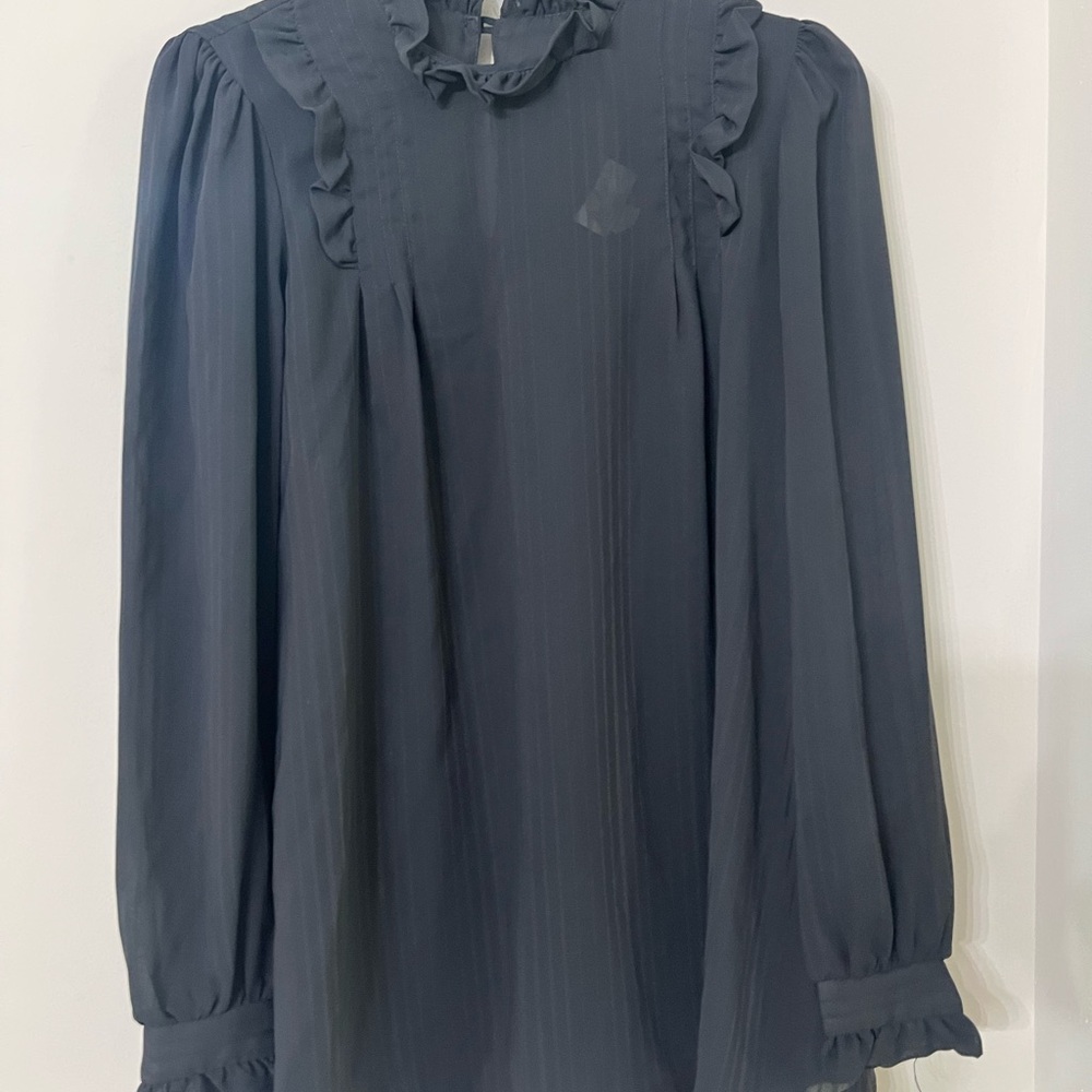 Vintage Dan Howard Maternity Black Blouse Women's Size Small